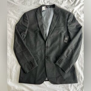 Express Gray Flannel Blazer Size 38S NWT